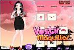 Juego flower printed dress up bonita señorita