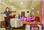 Juego trendy waitress girl bonita camarera